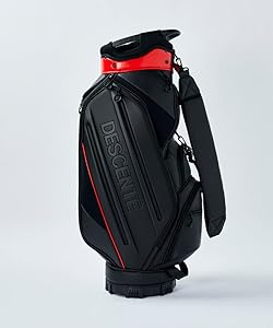 新品未使用 デサント キャディバッグ 9.5型 スタンド 5分割 黒 Munsingwear 9.5型ビッグロゴキャディバッグ -デサントストア